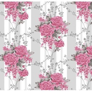 Flora cor 08 (Cinza/rosa) 